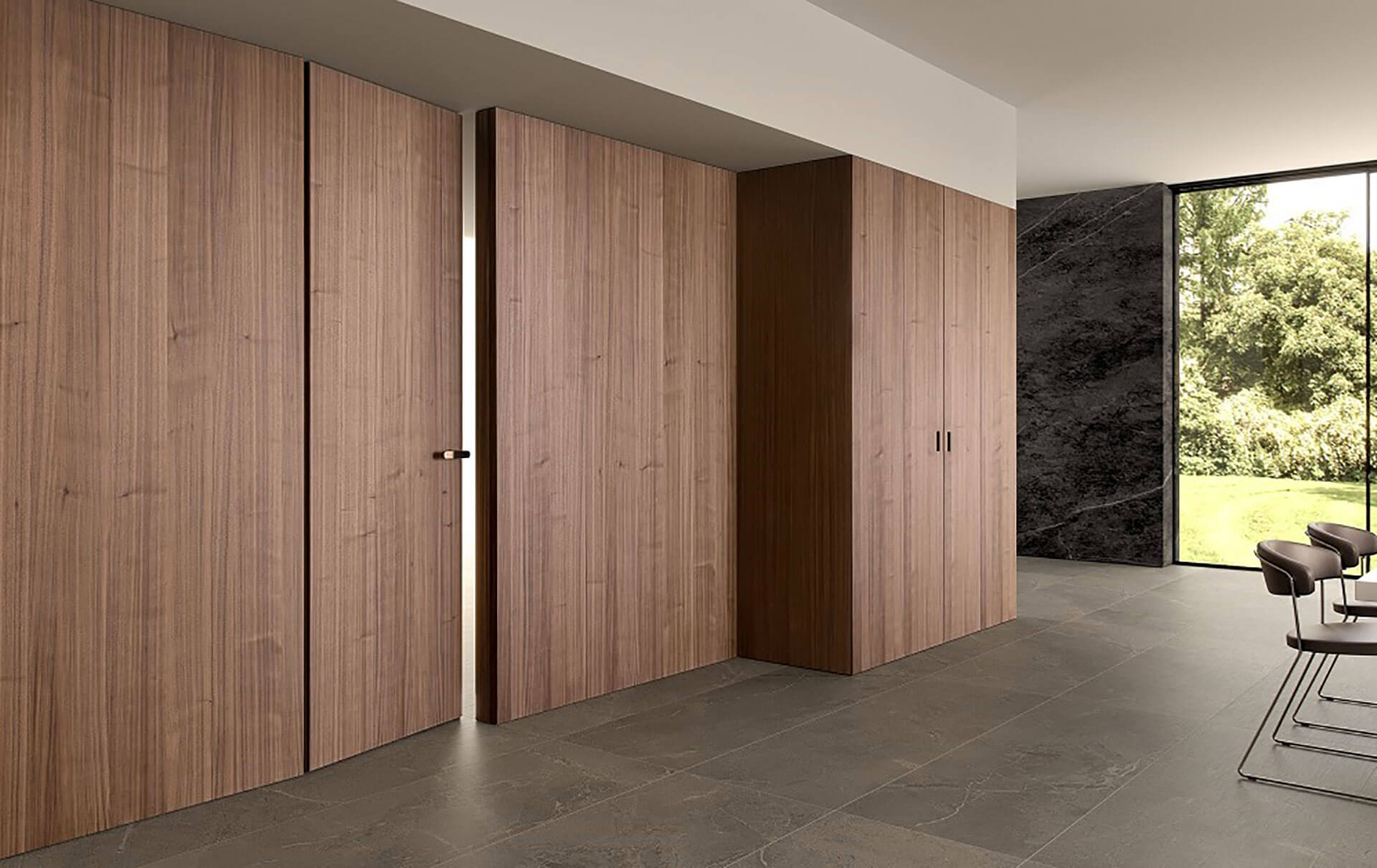 FLUSH WALL DOORS